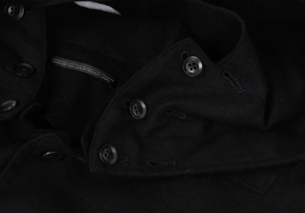 Yohji Yamamoto POUR HOMME Wool Detachable Hooded Long Coat K-163266_006