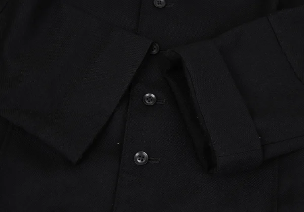 Yohji Yamamoto POUR HOMME Wool Detachable Hooded Long Coat K-163266_011