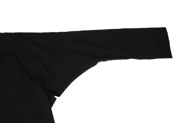 Yohji Yamamoto POUR HOMME Wool Gabardine Leather Belted Collarless Coat K-163267_006