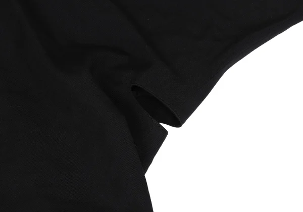 Yohji Yamamoto POUR HOMME Wool Gabardine Leather Belted Collarless Coat K-163267_007