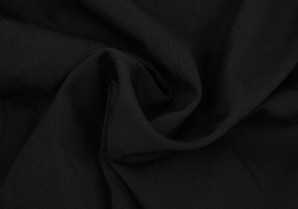 Yohji Yamamoto POUR HOMME Wool Gabardine Leather Belted Collarless Coat K-163267_017