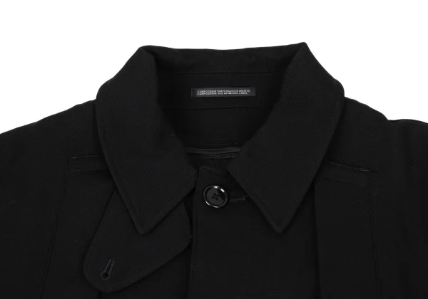Yohji Yamamoto POUR HOMME Old Gabardine Mantle Design Coat K-163268_003