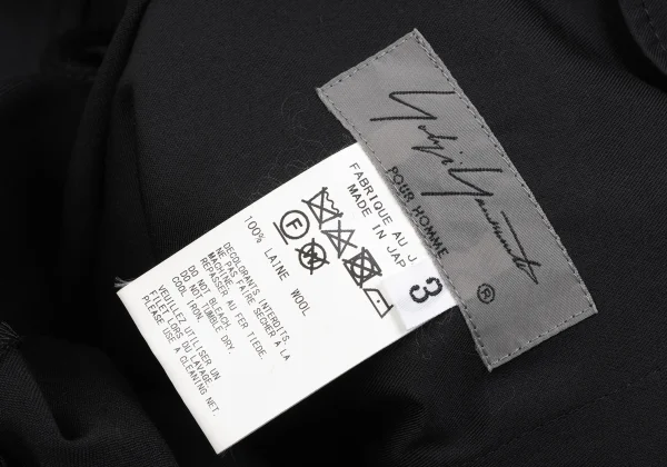 Yohji Yamamoto POUR HOMME Wool Gaba Wrap Pants K-163270_015