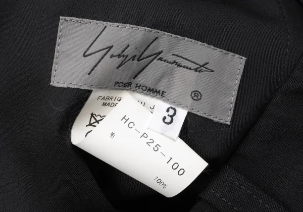 Yohji Yamamoto POUR HOMME Wool Gaba Wrap Pants K-163270_016