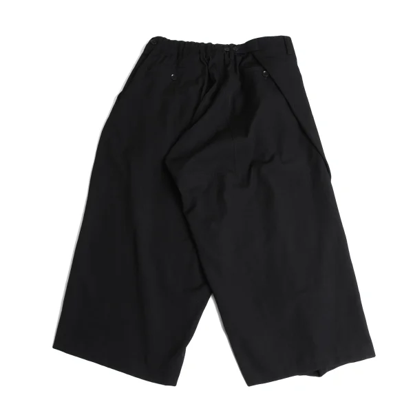 Yohji Yamamoto POUR HOMME Wool Gabardine Belt Closure Tuck Wide Pants K-163271_010