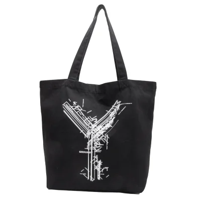 Ground Y Logo Printed Canvas Tote Bag