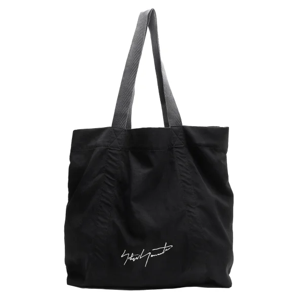 Yohji Yamamoto POUR HOMME Wool Gaba Logo Printed Tote Bag Black  K-163274_001