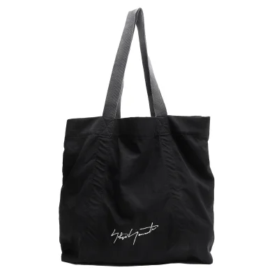 Yohji Yamamoto POUR HOMME Wool Gaba Logo Printed Tote Bag