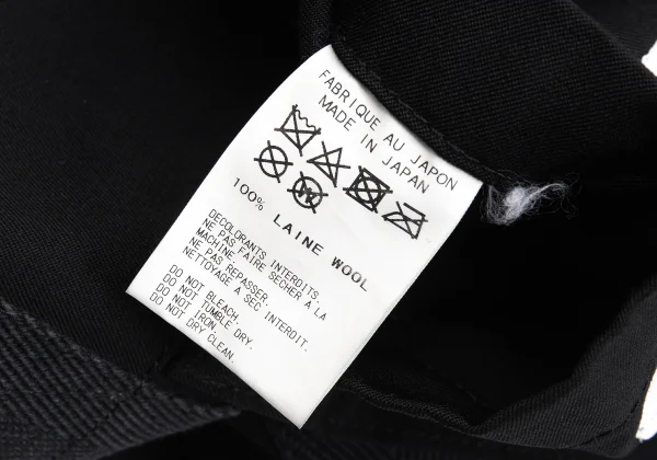 Yohji Yamamoto POUR HOMME Wool Gaba Logo Printed Tote Bag K-163274_010