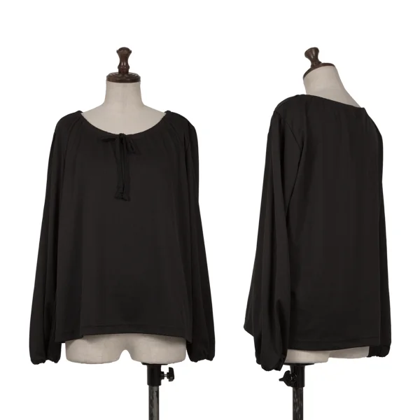 COMME des GARCONS Poly Cord Neck T Shirt Black S K-163276_001