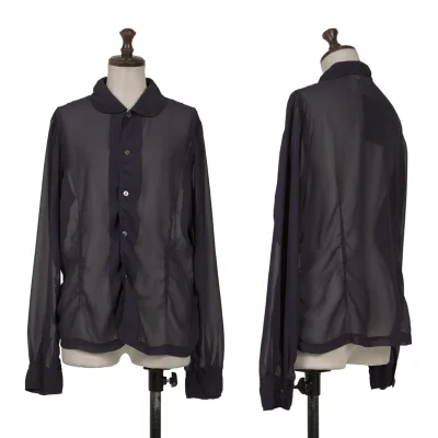 COMME des GARCONS Poly Puckering See-through Shirt