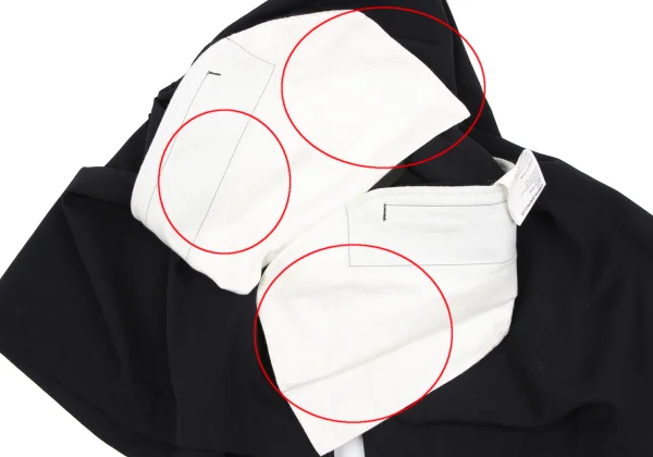 COMME des GARCONS Wool Gaba Tuck Dropped Crotch Pants K-163278_005