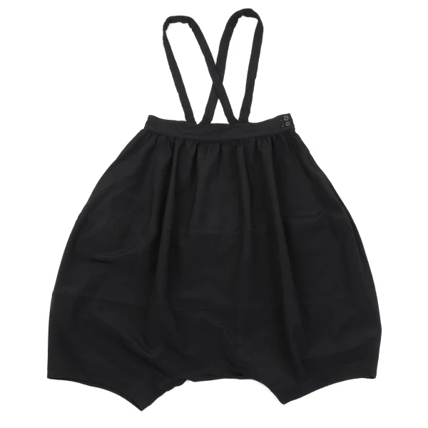 COMME des GARCONS Polyester Suspender Dropped Crotch Pants Black XS K-163280_001
