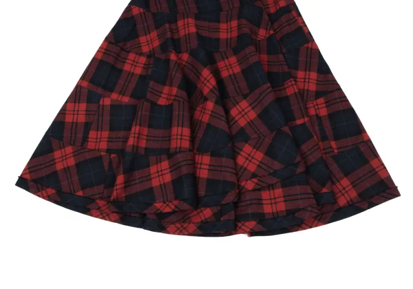 tricot COMME des GARCONS Half Wrap Checked Skirt K-163284_004