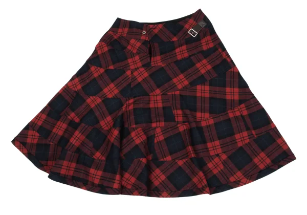 tricot COMME des GARCONS Half Wrap Checked Skirt K-163284_006
