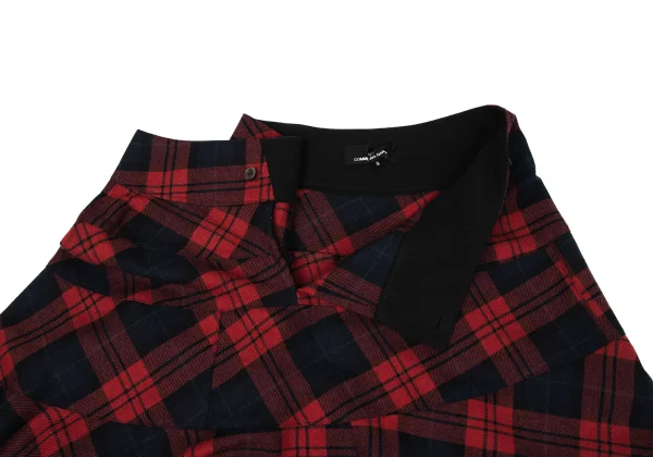 tricot COMME des GARCONS Half Wrap Checked Skirt K-163284_008