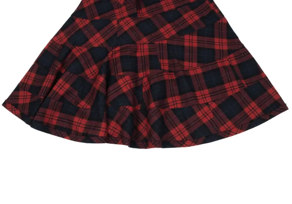 tricot COMME des GARCONS Half Wrap Checked Skirt K-163284_009