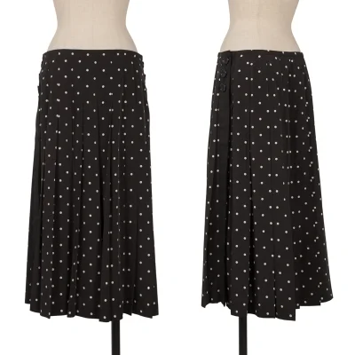 tricot COMME des GARCONS Side Tape Dot Pleated Skirt