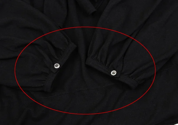 tricot COMME des GARCONS Angola Blend Ribbon Gathered Neck Top K-163286_008