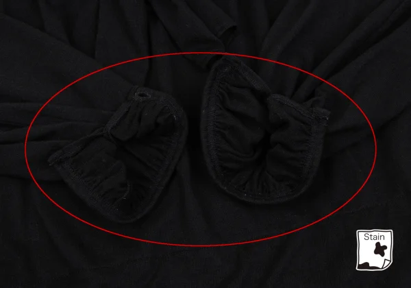 tricot COMME des GARCONS Angola Blend Ribbon Gathered Neck Top K-163286_009