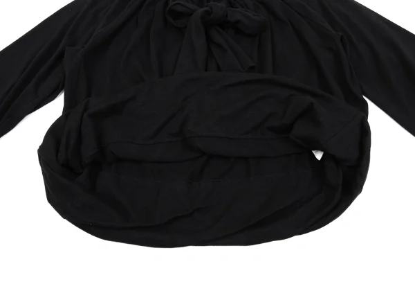 tricot COMME des GARCONS Angola Blend Ribbon Gathered Neck Top K-163286_011
