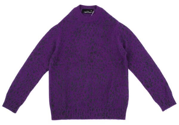 tricot COMME des GARCONS Dyed Leopard Print Knit Sweater K-163287_002