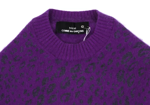 tricot COMME des GARCONS Dyed Leopard Print Knit Sweater K-163287_003