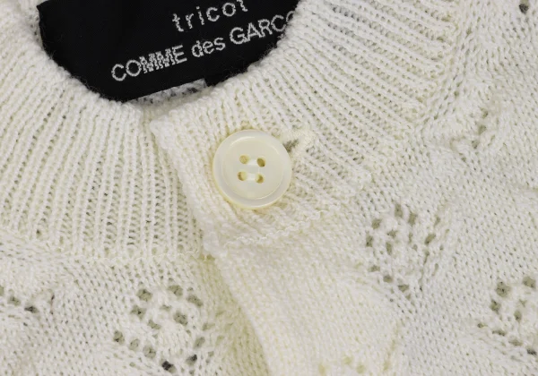 tricot COMME des GARCONS Wool Openwork Knit Cardigan K-163288_004