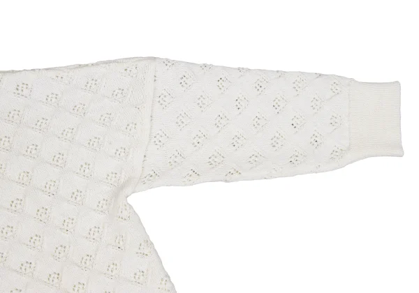 tricot COMME des GARCONS Wool Openwork Knit Cardigan K-163288_005