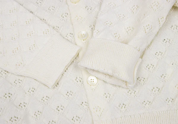 tricot COMME des GARCONS Wool Openwork Knit Cardigan K-163288_006