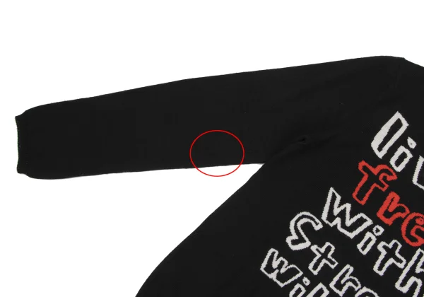 COMME des GARCONS Wool Message Knit K-163291_008