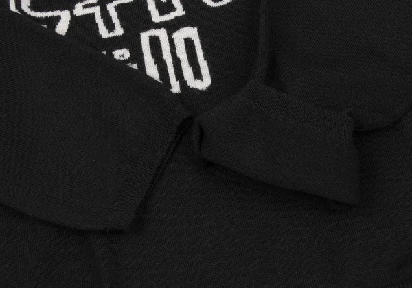 COMME des GARCONS Wool Message Knit K-163291_010