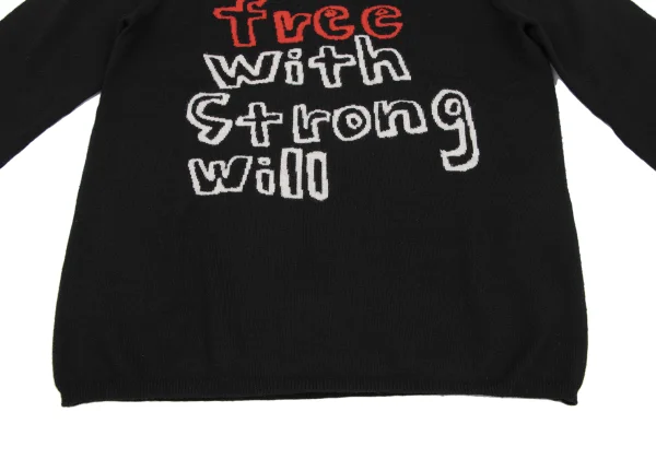 COMME des GARCONS Wool Message Knit K-163291_011