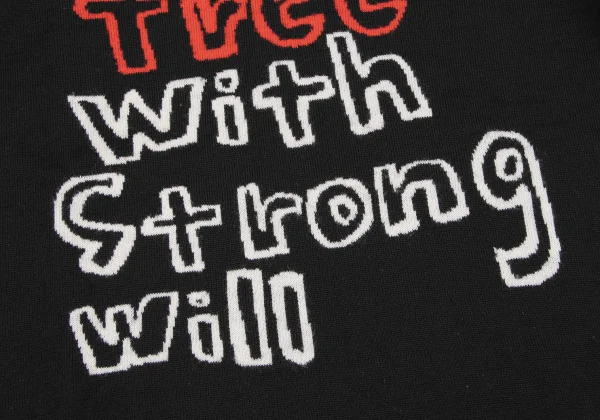 COMME des GARCONS Wool Message Knit K-163291_012