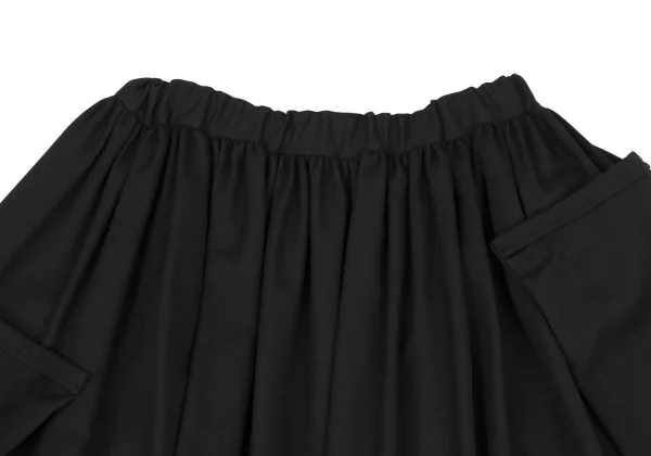 COMME des GARCONS Wool Gaba Side Pouch Design Skirt K-163294_004