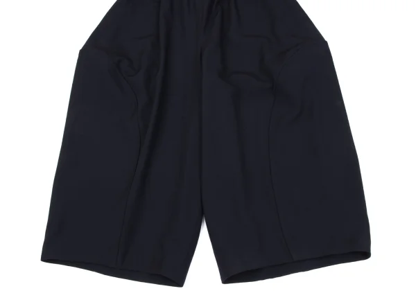 COMME des GARCONS Wool Gaba Round Switching Wide Cropped Pants K-163296_005