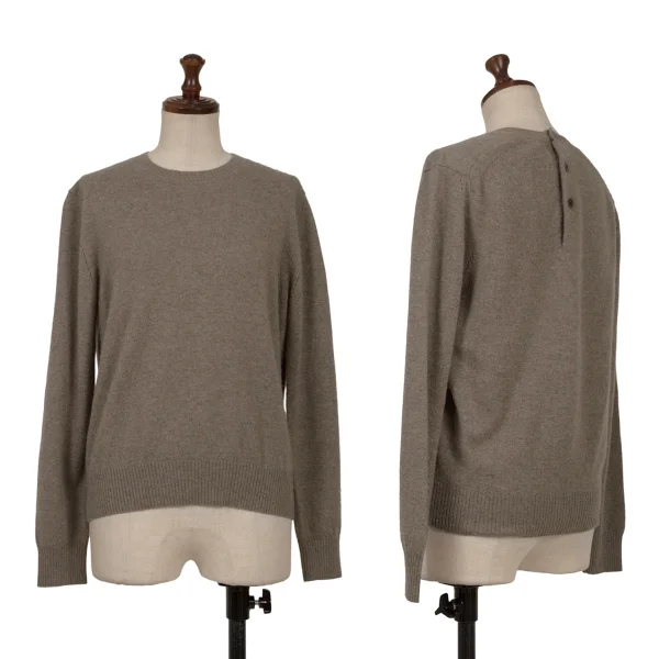 tricot COMME des GARCONS Cashmere Buck Button Knit Sweater Mocha S-M K-163298_001