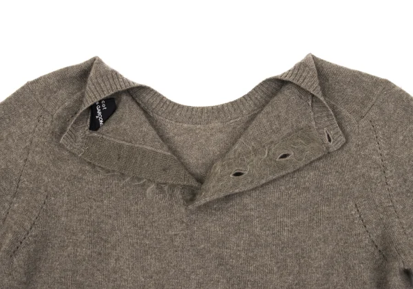 tricot COMME des GARCONS Cashmere Buck Button Knit Sweater K-163298_013