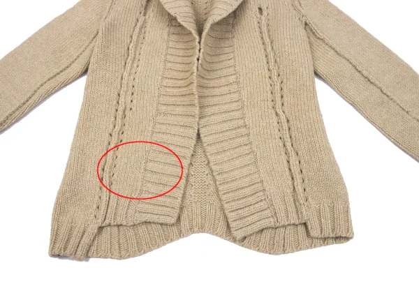 tricot COMME des GARCONS Hole Design Buttonless Knit Cardigan K-163299_007