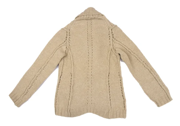 tricot COMME des GARCONS Hole Design Buttonless Knit Cardigan K-163299_010