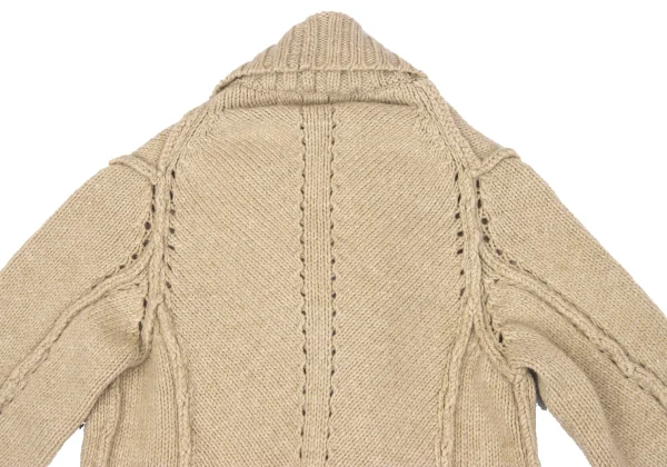 tricot COMME des GARCONS Hole Design Buttonless Knit Cardigan K-163299_011