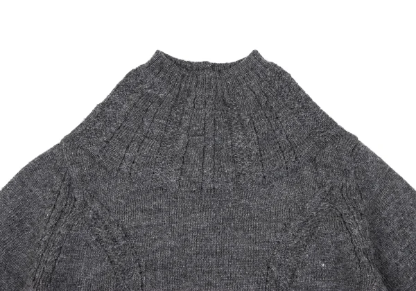 tricot COMME des GARCONS Back Opening Wool Knit Cardigan K-163300_003
