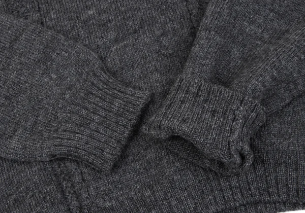 tricot COMME des GARCONS Back Opening Wool Knit Cardigan K-163300_005