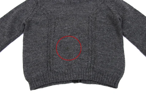 tricot COMME des GARCONS Back Opening Wool Knit Cardigan K-163300_006