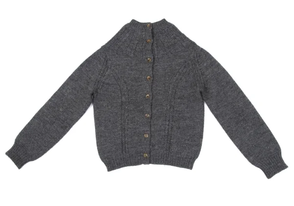 tricot COMME des GARCONS Back Opening Wool Knit Cardigan K-163300_008