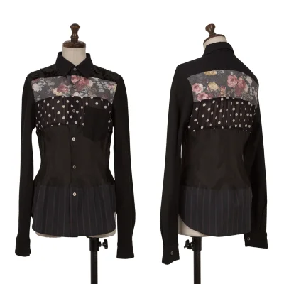 tricot COMME des GARCONS Different Material Switching Shirt