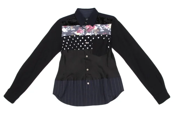 tricot COMME des GARCONS Different Material Switching Shirt K-163301_002
