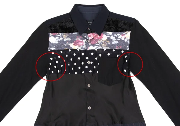 tricot COMME des GARCONS Different Material Switching Shirt K-163301_003