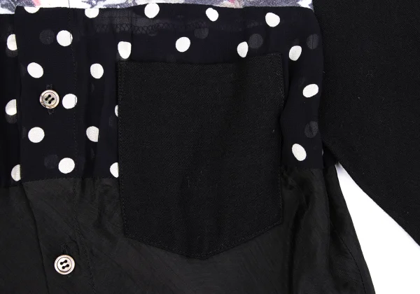 tricot COMME des GARCONS Different Material Switching Shirt K-163301_010