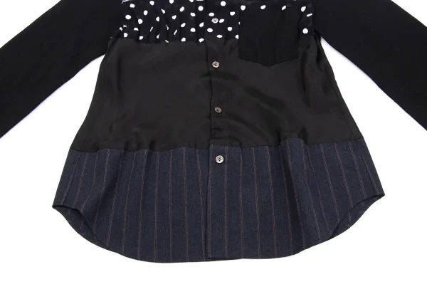 tricot COMME des GARCONS Different Material Switching Shirt K-163301_013